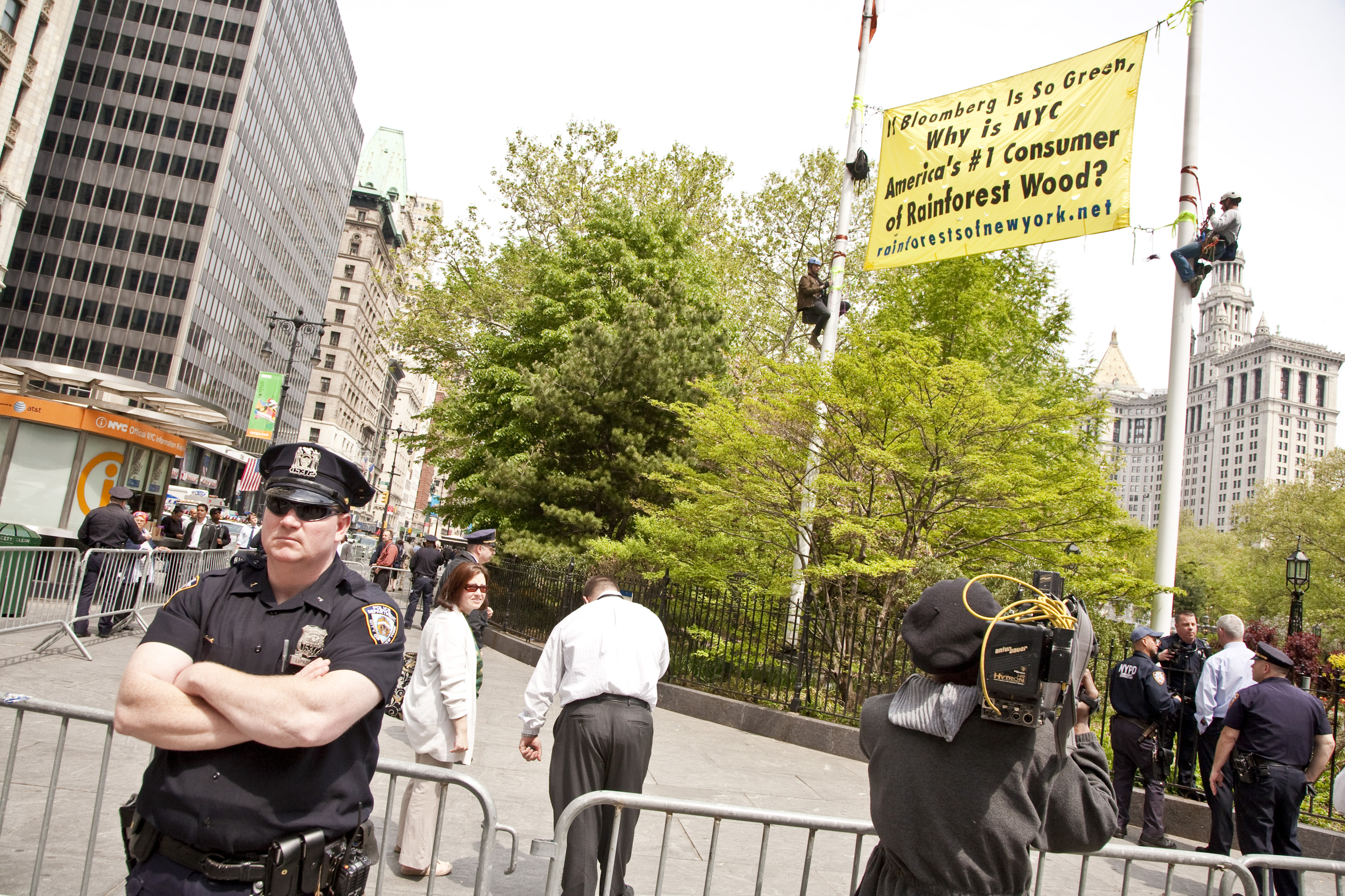 City Hall Park protest